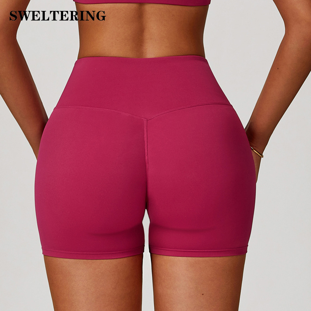 Yoga Fitness Workout - Women Yoga Shorts High Waist Workout
