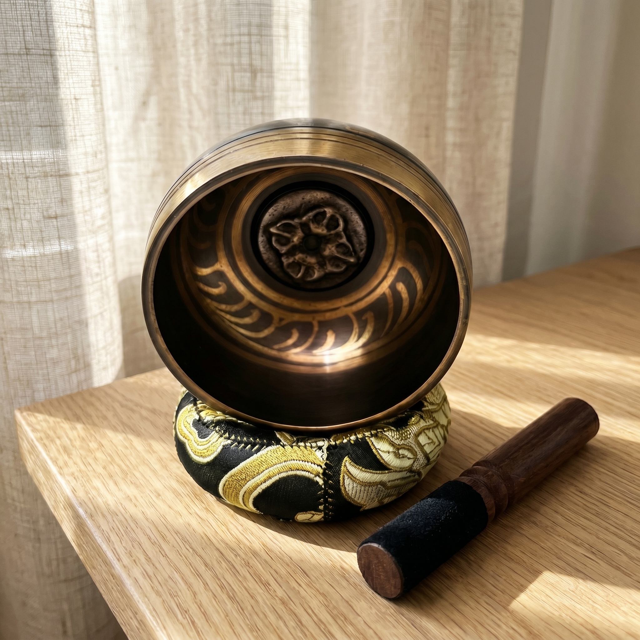 Yoga Y Fitness - Miwayer Lotus Tibetan Singing Bowl Set,