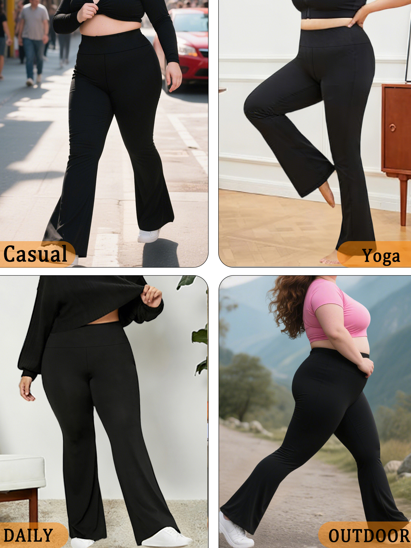 Plus Size Women's Super Soft F - Yoga Fitness Leggings recensione e prezzo
