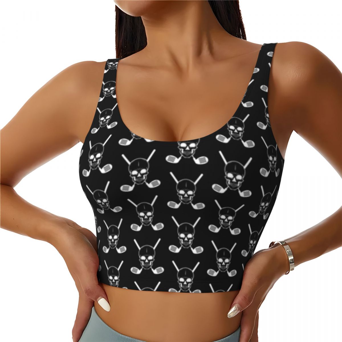 Padded Yoga Top Golf Clubs Wit - Yoga Fitness Club recensione e prezzo