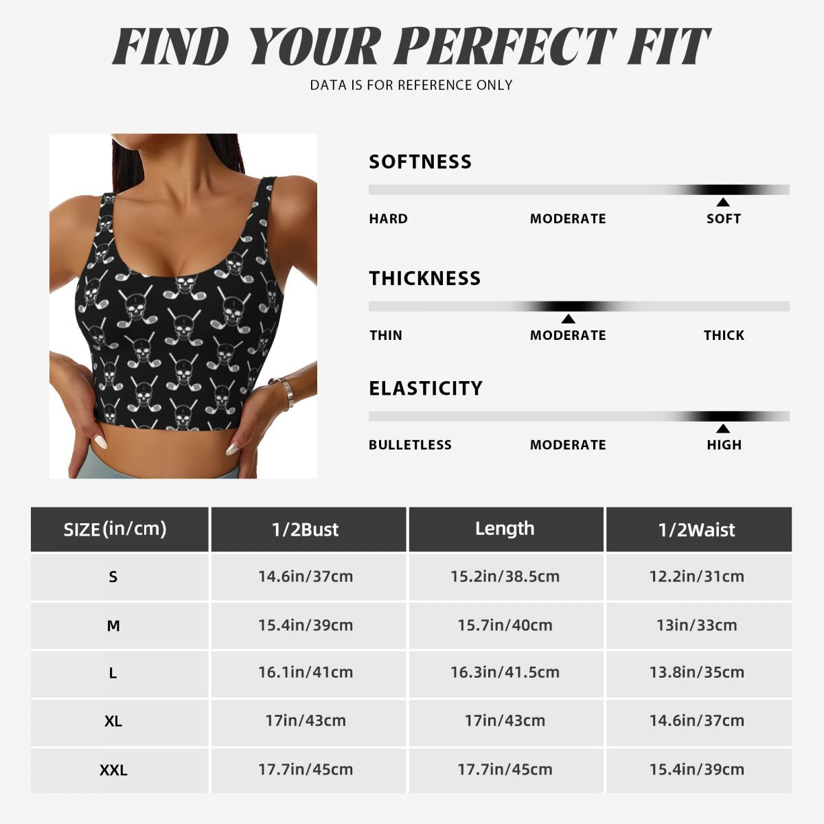 Padded Yoga Top Golf Clubs Wit - Yoga Fitness Club recensione e prezzo