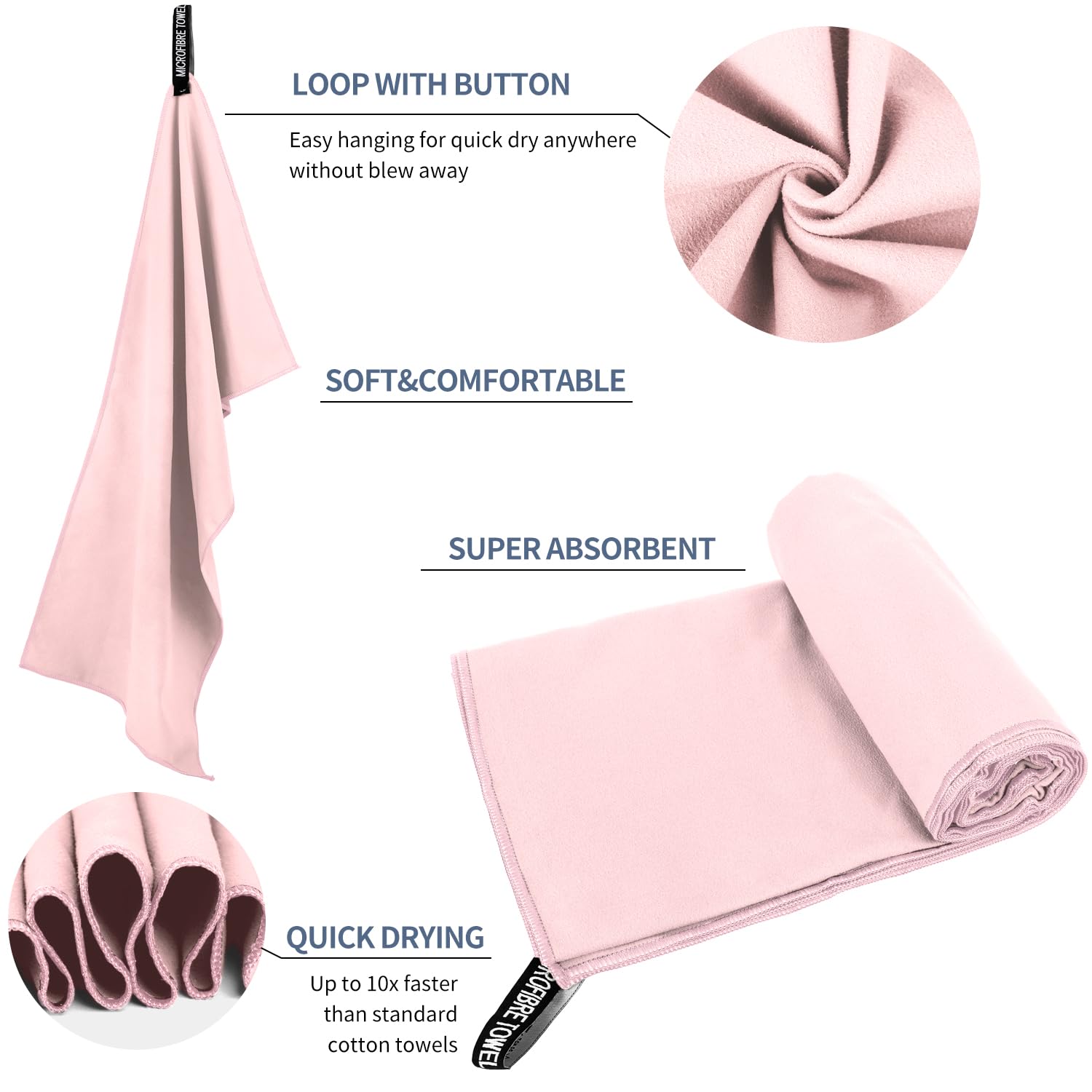 1 PCS 40x80cm Microfiber Gym T - Yoga Fitness Workout recensione e prezzo