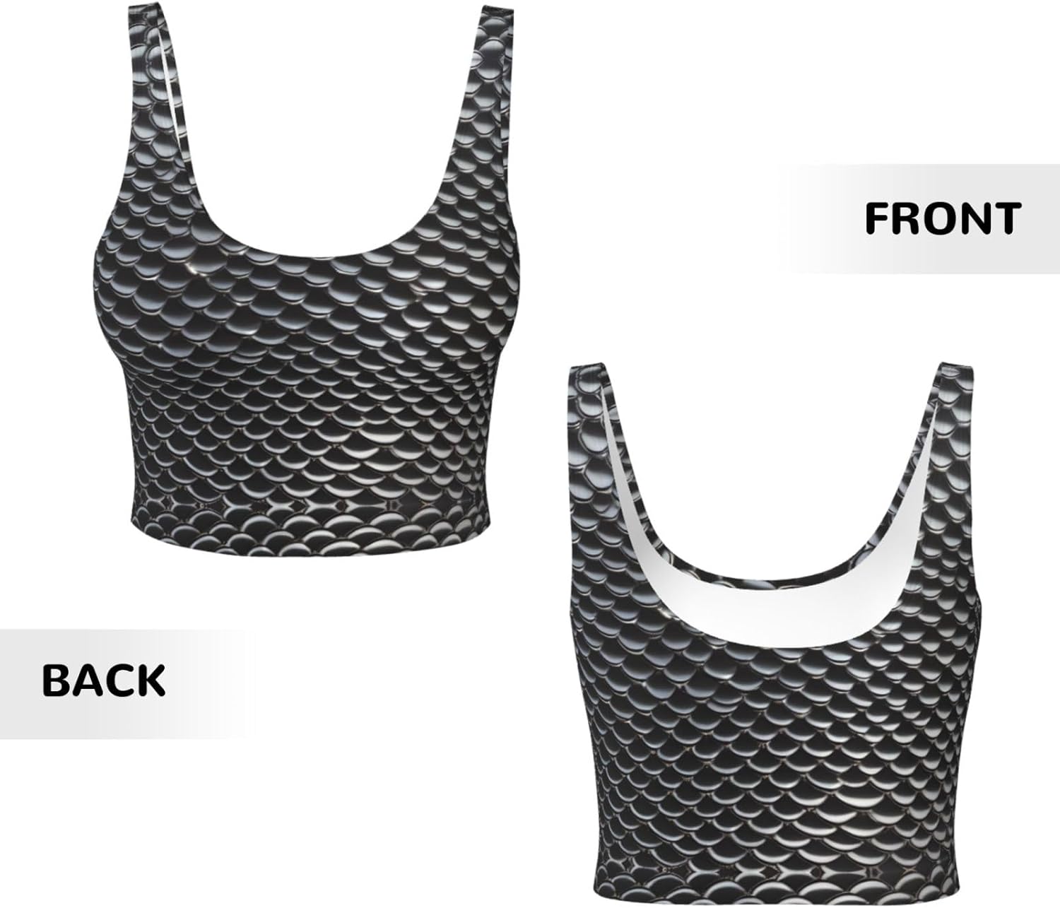 Silver fish scale Printed Wome - Yoga Fitness Workout recensione e prezzo