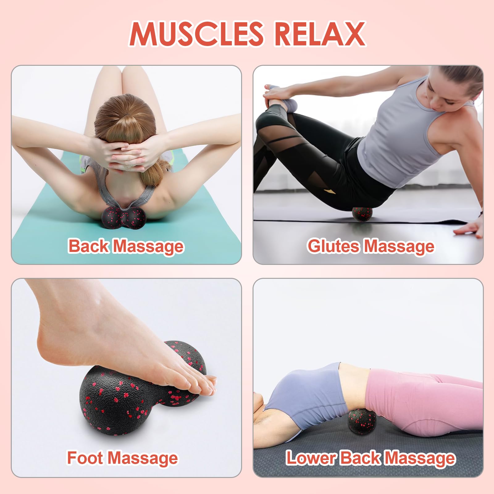 Hollow Yoga Roller Massage Pea - Yoga Fitness Stretching recensione e prezzo