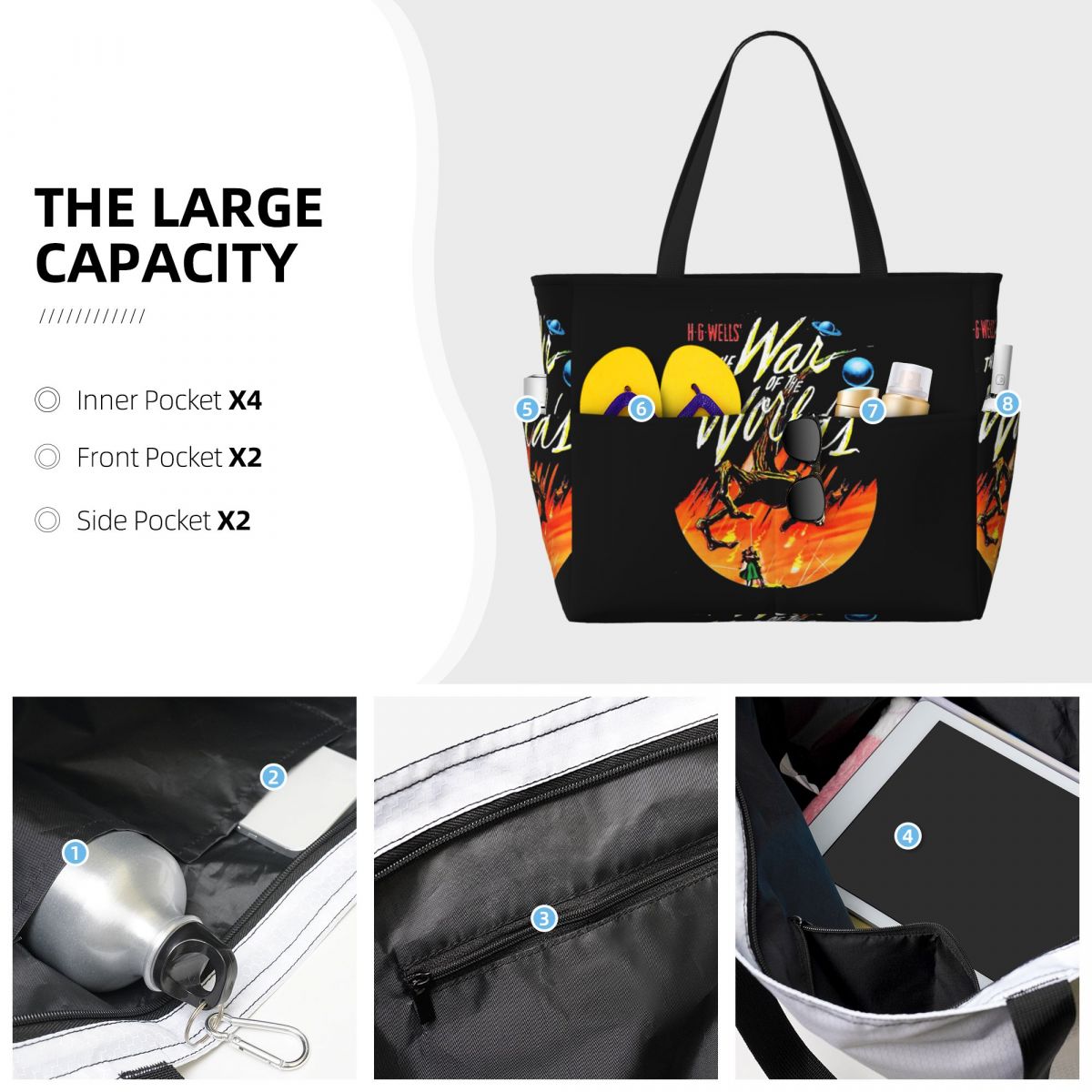 War Of The Worlds Beach Tote B - Yoga Fitness World recensione e prezzo