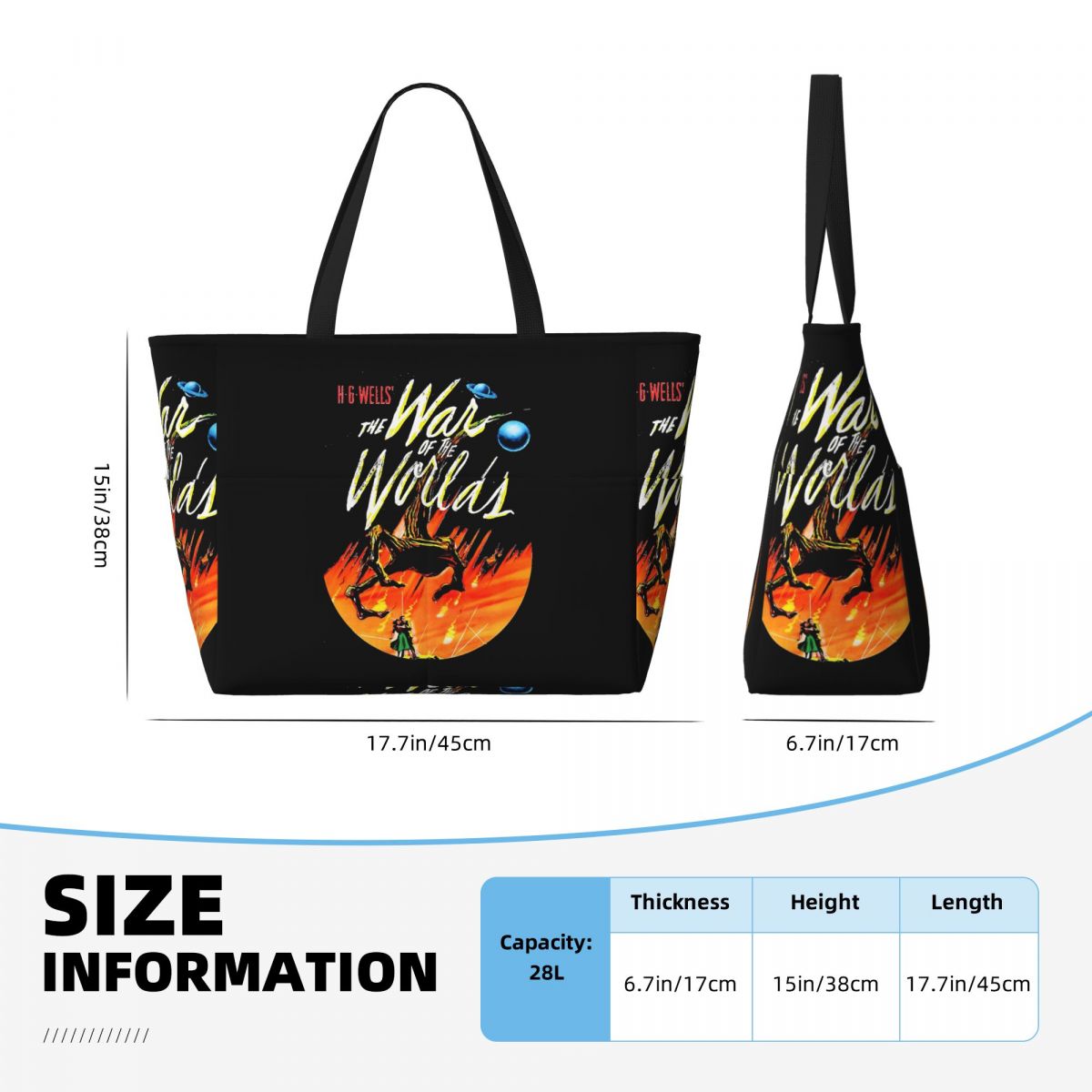 War Of The Worlds Beach Tote B - Yoga Fitness World recensione e prezzo