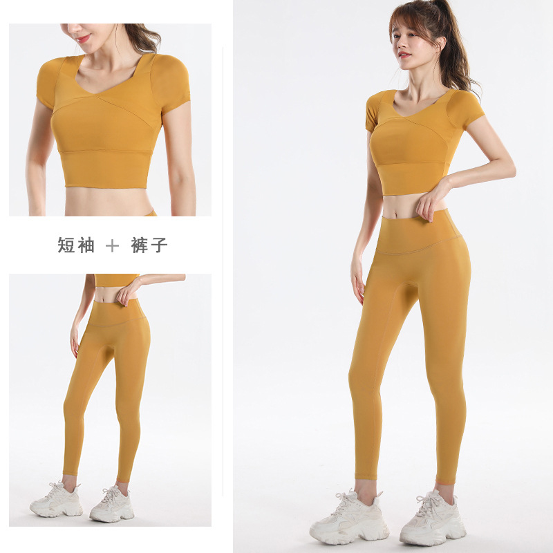 Quick Dry Set Sports Top With  - Yoga Fitness Workout recensione e prezzo