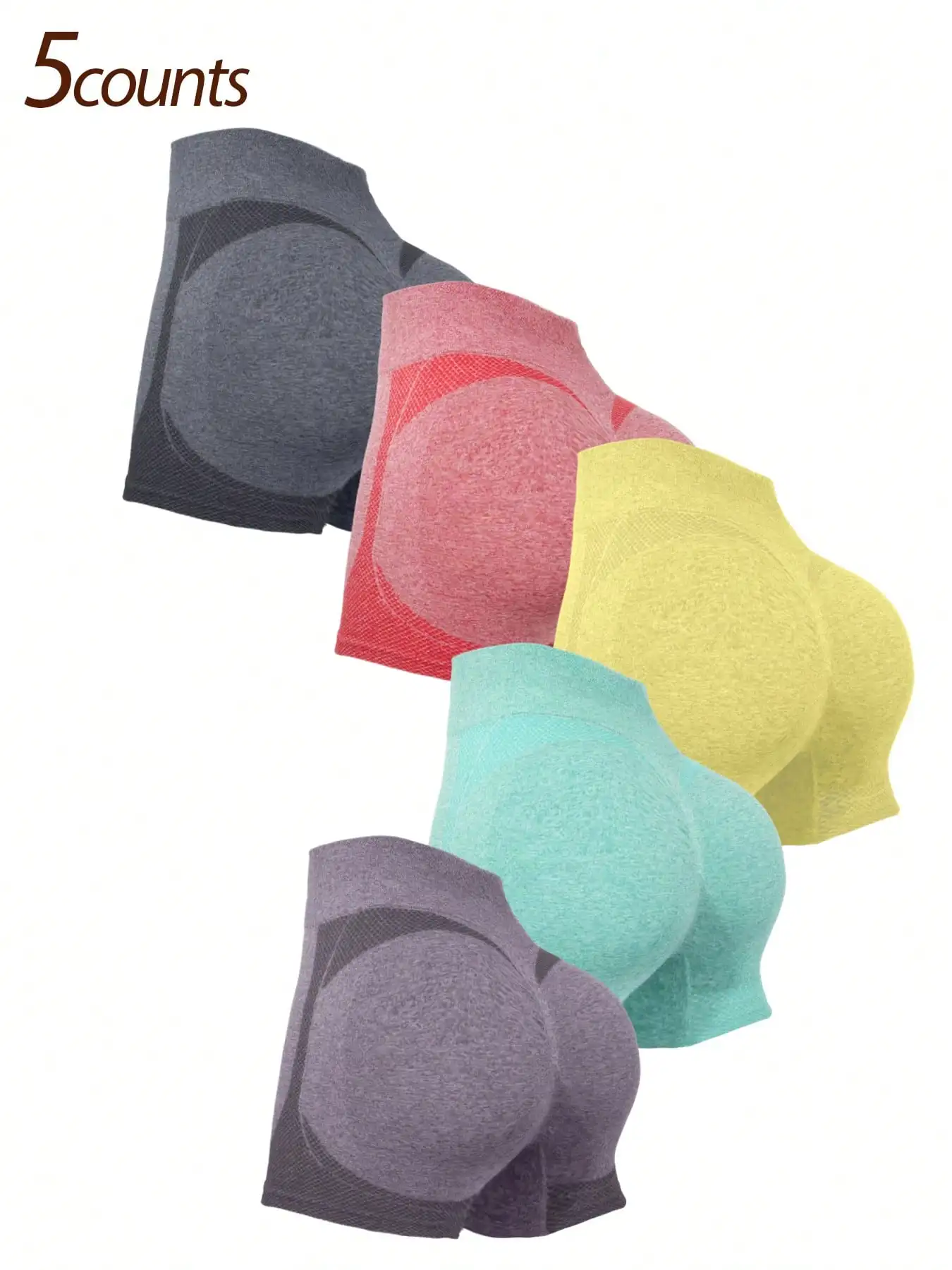[Seamless Yoga Shorts] 5pcs Hi - Yoga Fitness Stretching recensione e prezzo