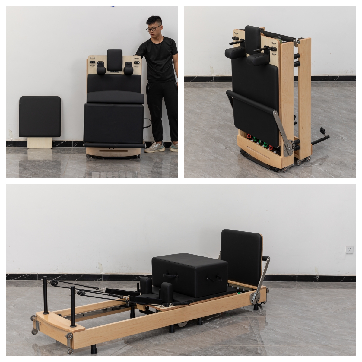 Pilates Foldable Reformer Set  - Yoga Fitness Pilates Reformer recensione e prezzo