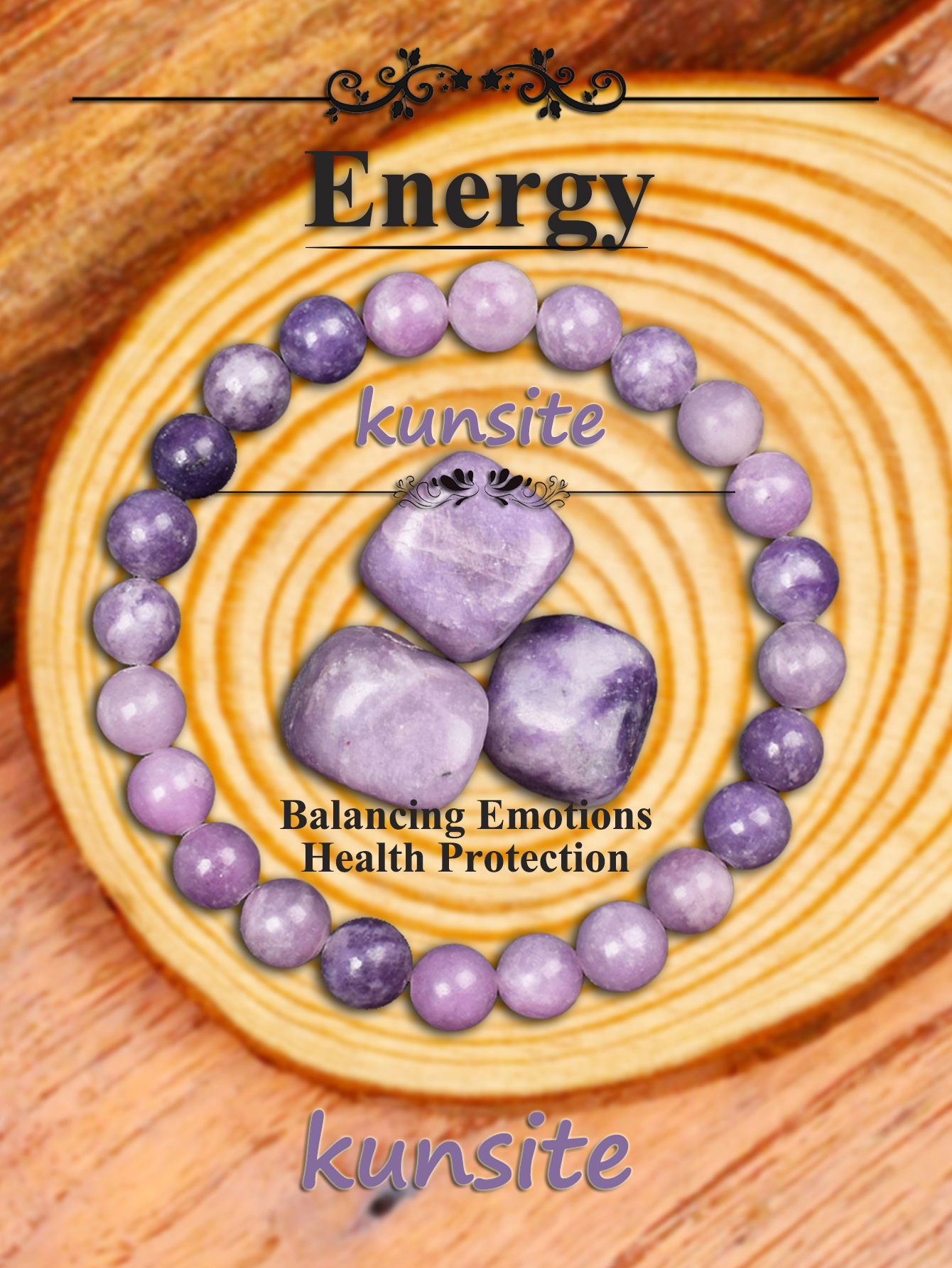 Natural Kunzite Healing Stone  - Yoga Fitness Harmony recensione e prezzo