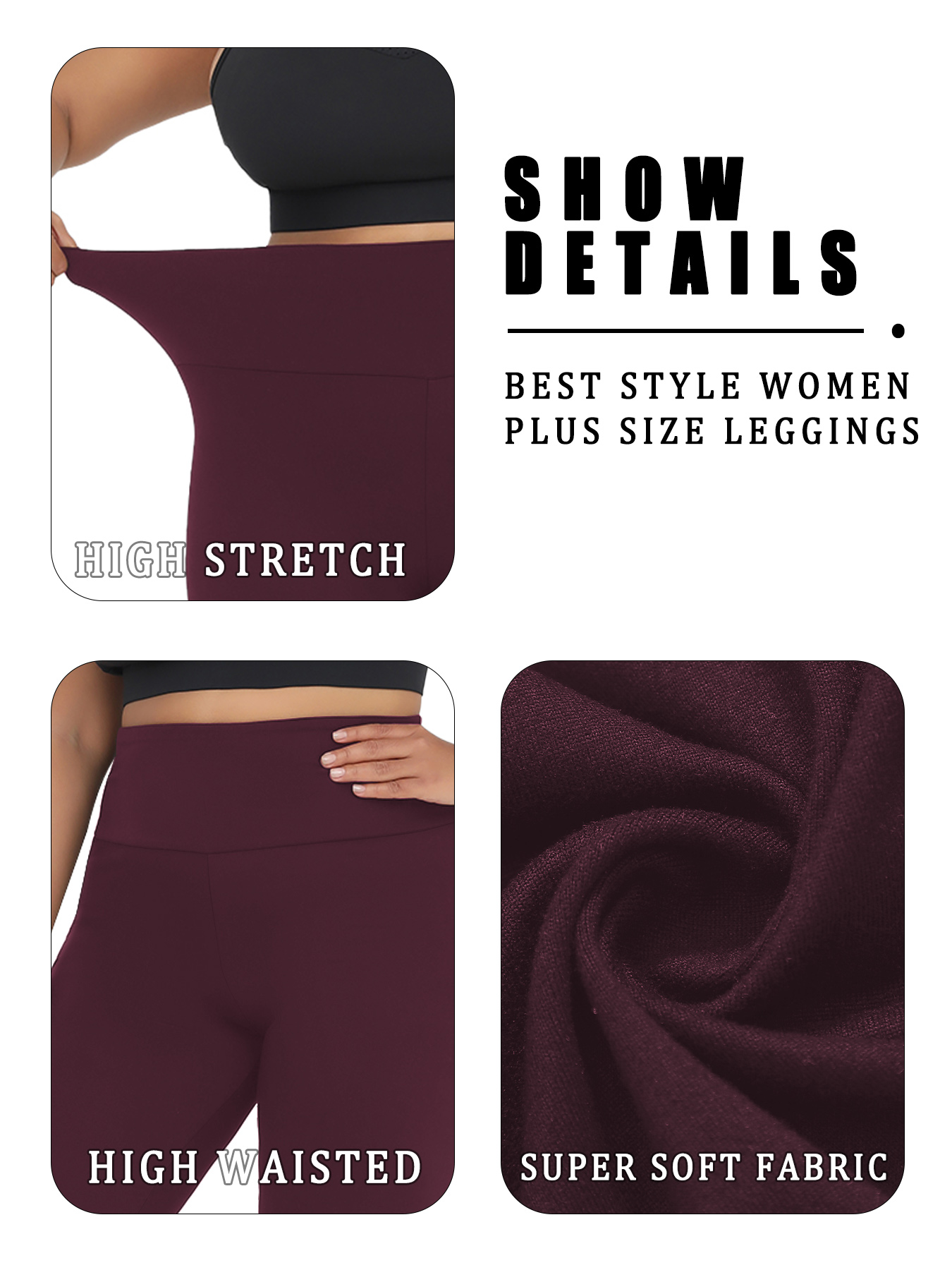 2 Pack Plus Size Women's High  - Yoga Fitness Leggings recensione e prezzo