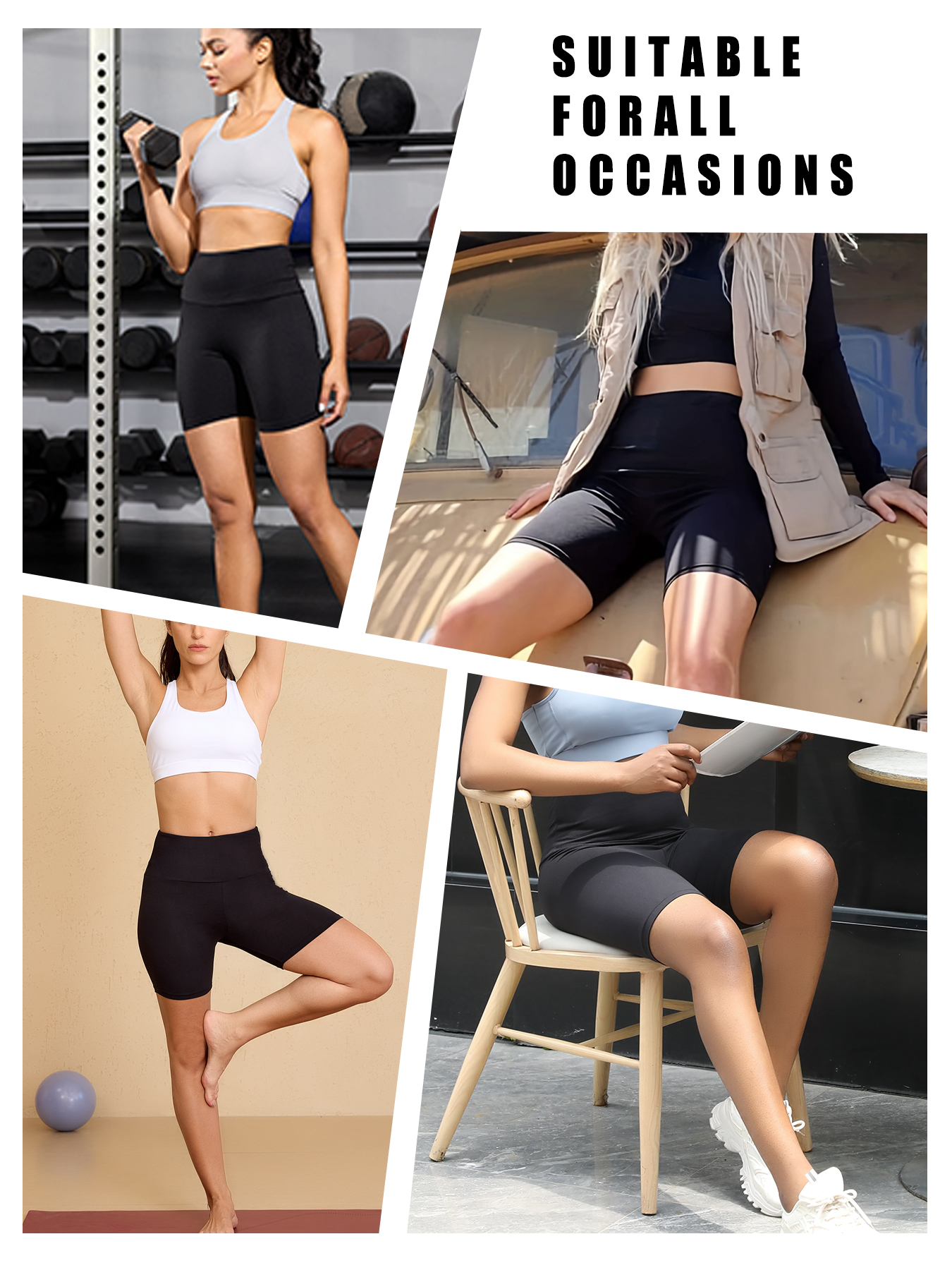 Plus Size Biker shorts for Wom - Yoga Fitness Leggings recensione e prezzo