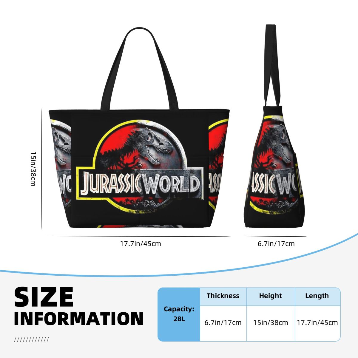 Jurassic World Beach Tote Bag  - Yoga Fitness World recensione e prezzo