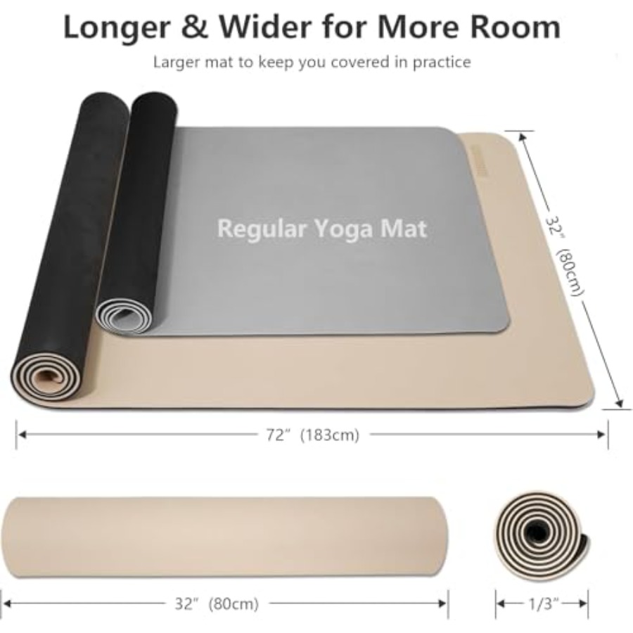 Wide Yoga Mat-80cm Non Slip Ex - Yoga Fitness Resiliation recensione e prezzo