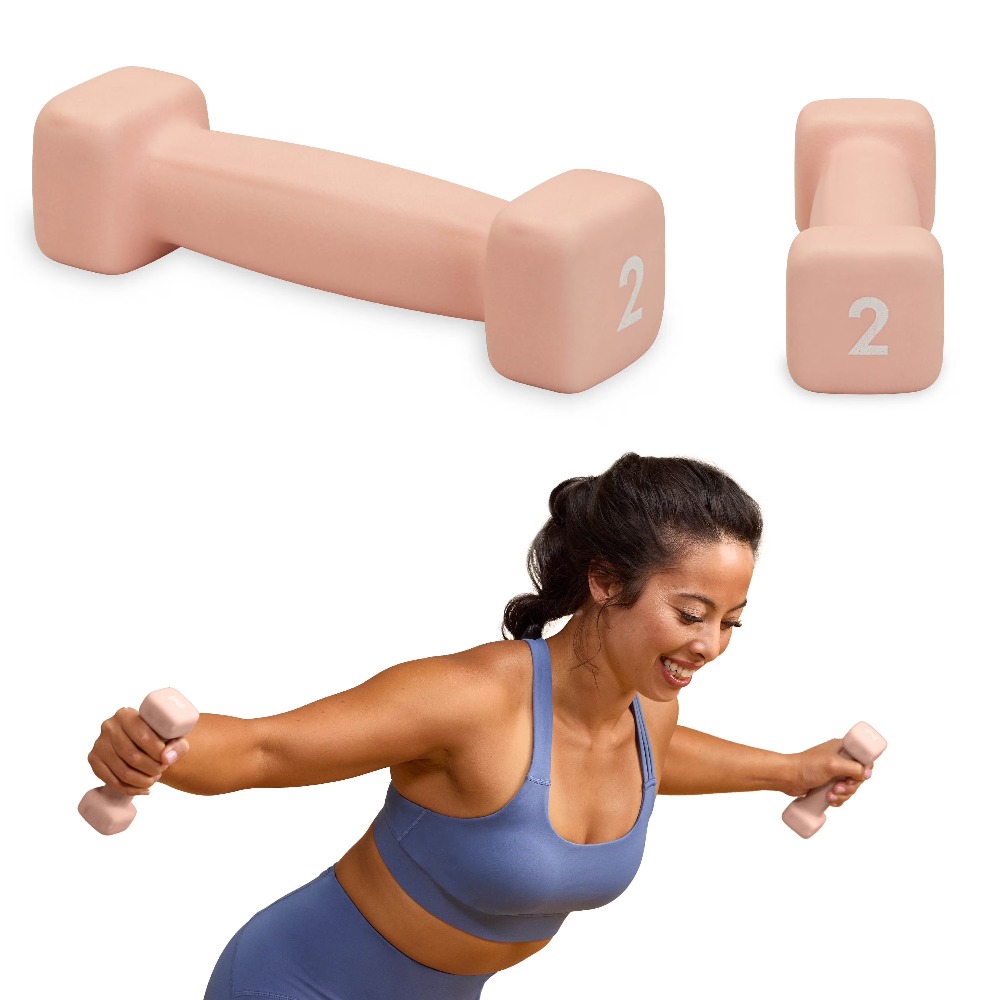 Neoprene Coated 2 Pound Dumbbe - Yoga Fitness Workout recensione e prezzo