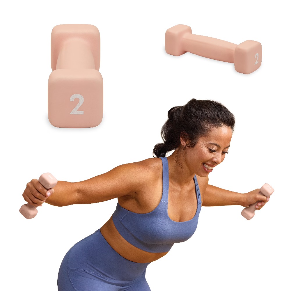 Neoprene Coated 2 Pound Dumbbe - Yoga Fitness Workout recensione e prezzo