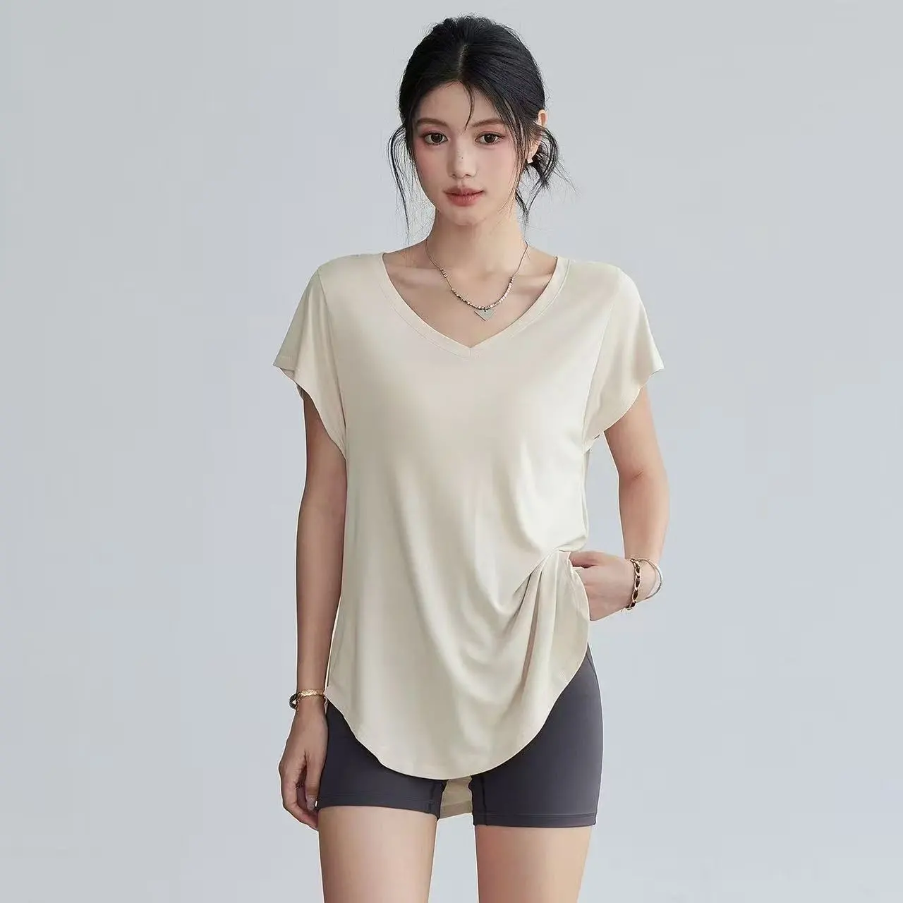 Women's Slimming Round Neck Yo - Yoga Fitness Stretching recensione e prezzo